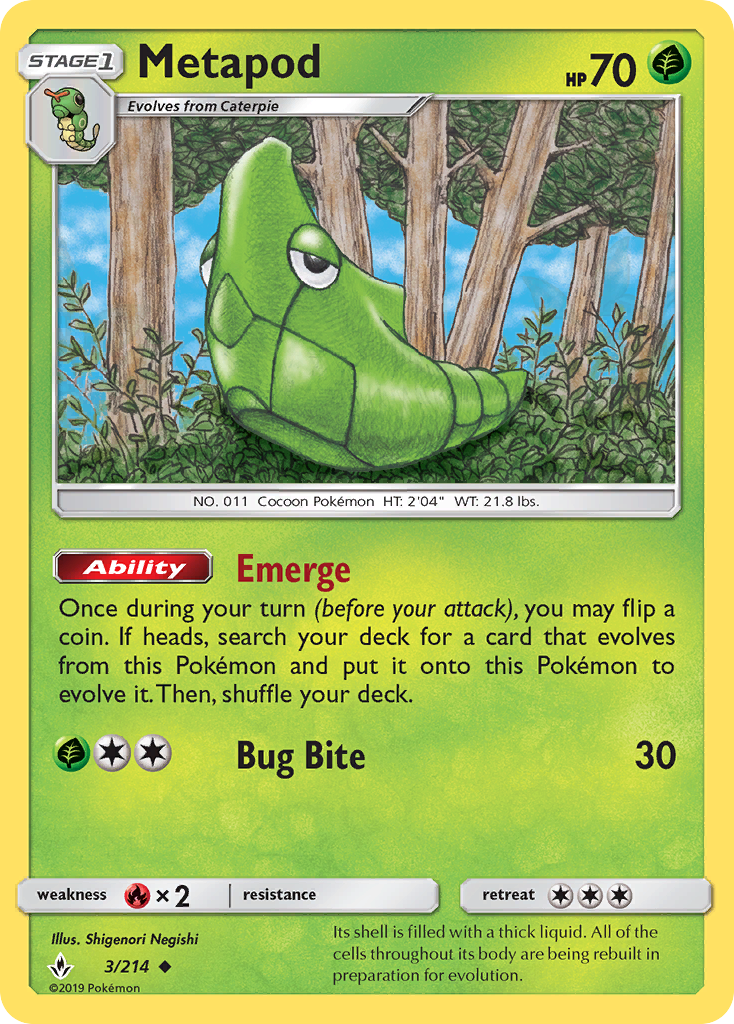 Metapod - Pokémon TCG Card