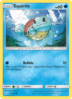 Squirtle - pokemon TCG Card
