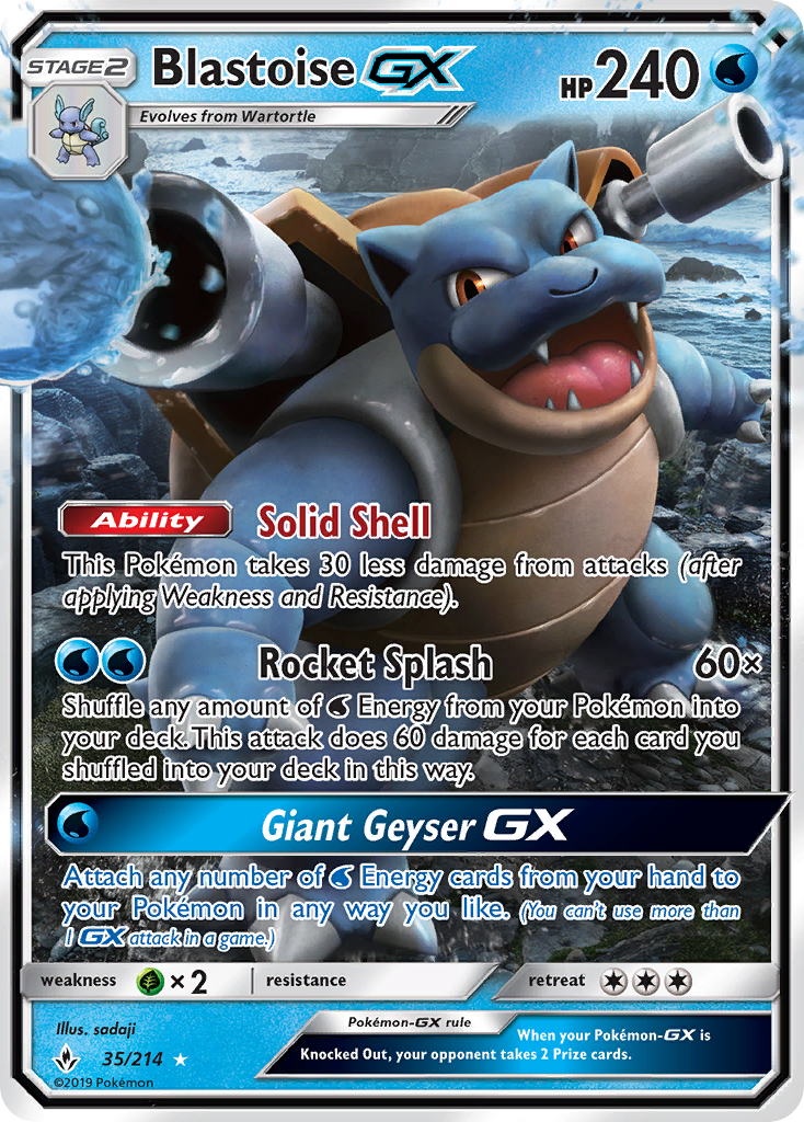 Blastoise GX - Pokémon TCG Card