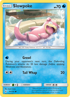 Slowpoke - pokemon TCG Card