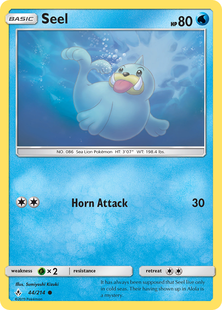 Seel - Pokémon TCG Card