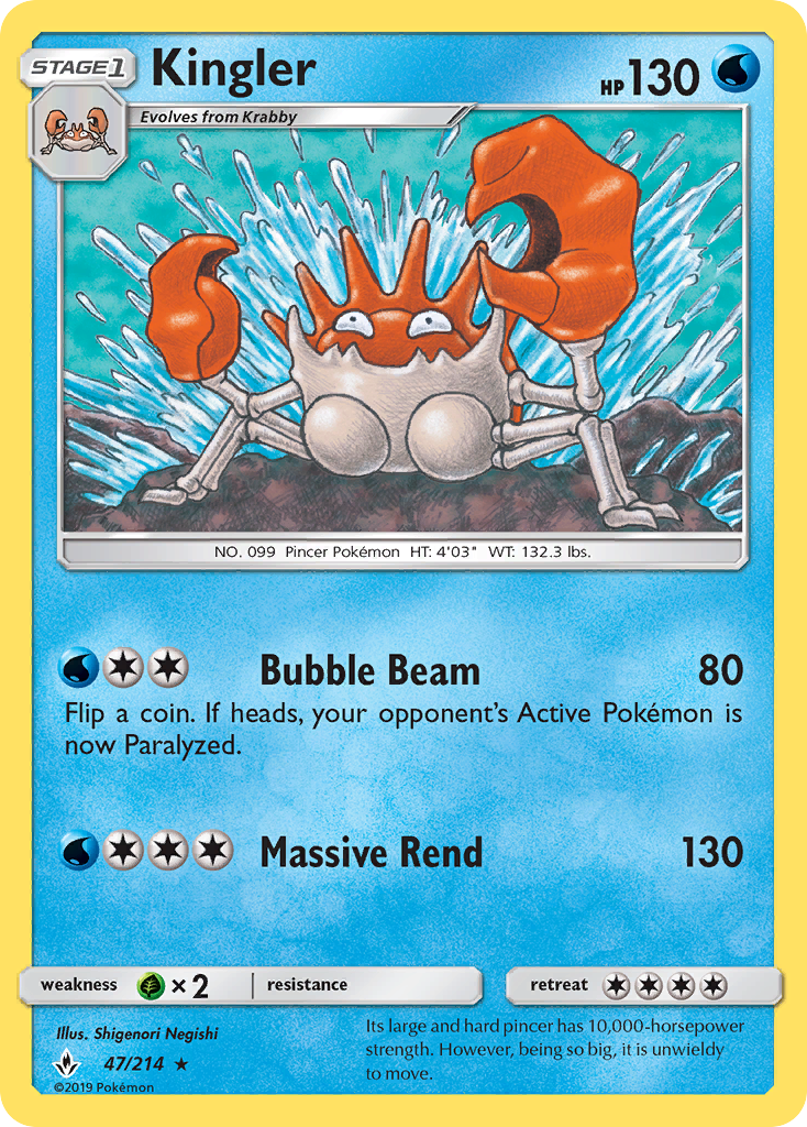 Kingler - Pokémon TCG Card