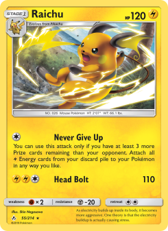 Raichu - pokemon TCG Card