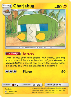 Charjabug - pokemon TCG Card