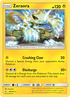 Zeraora - pokemon TCG Card