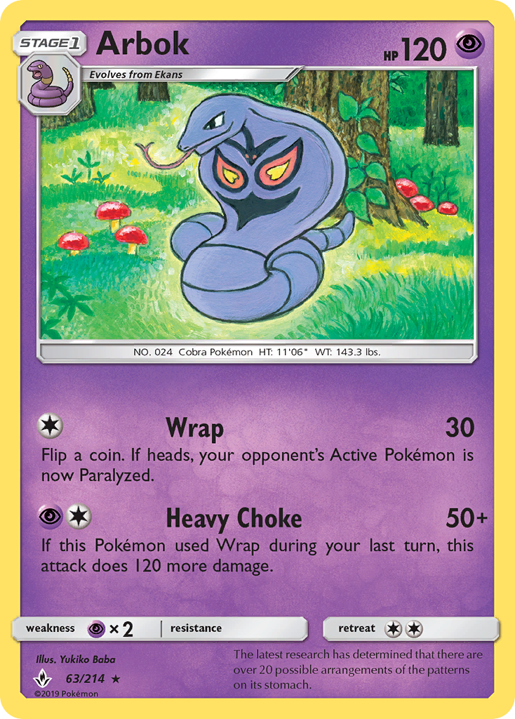 Arbok - Pokémon TCG Card