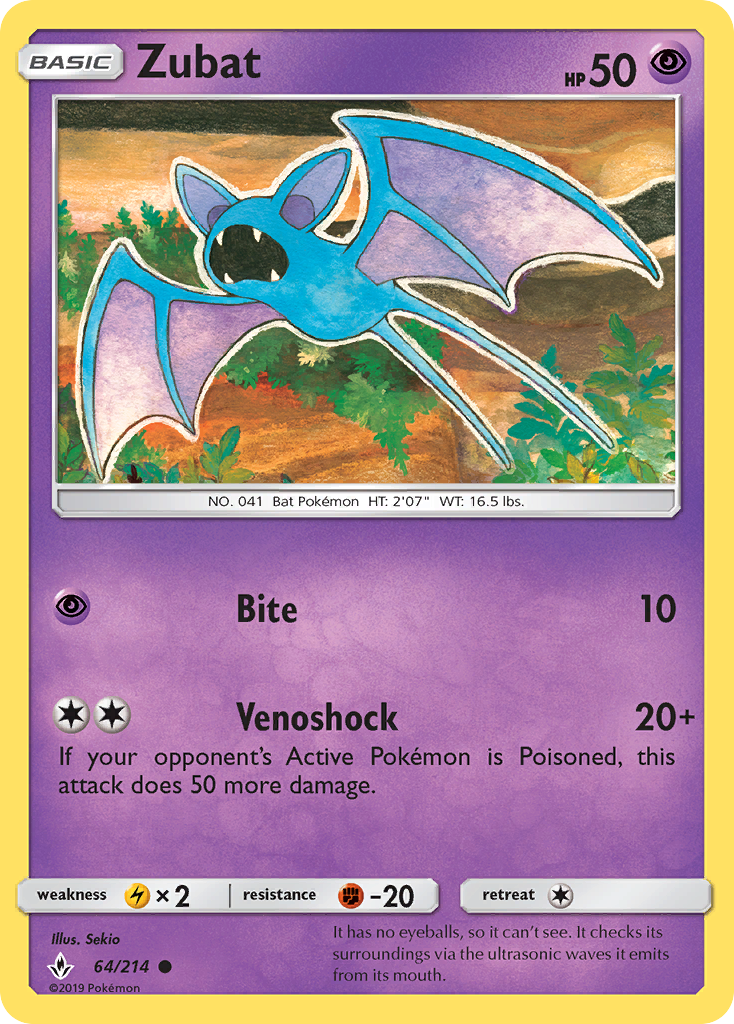 Zubat - Pokémon TCG Card