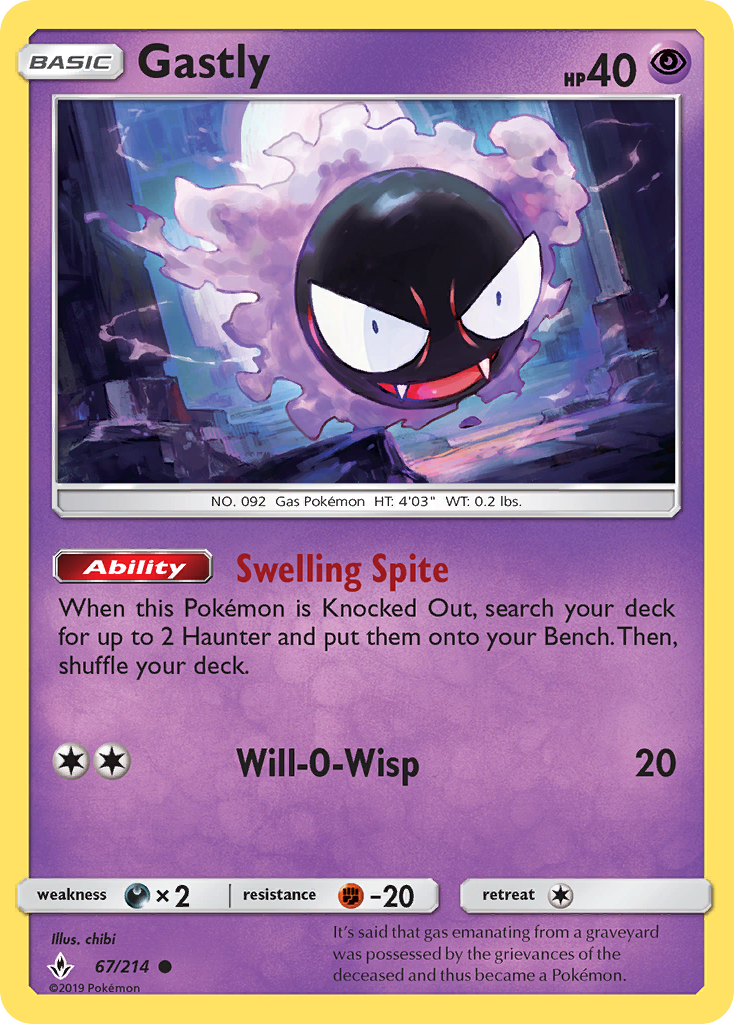 Gastly - Pokémon TCG Card