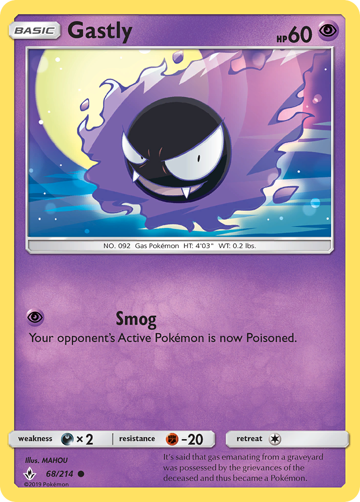 Gastly - Pokémon TCG Card