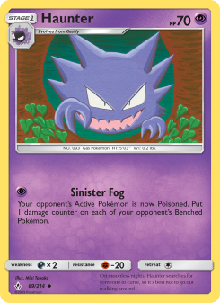 Haunter - pokemon TCG Card