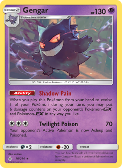 Gengar - pokemon TCG Card