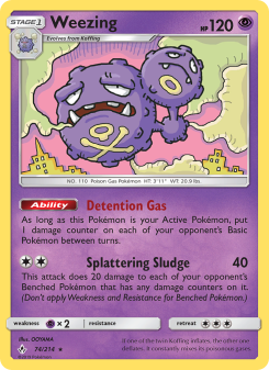 Weezing - pokemon TCG Card