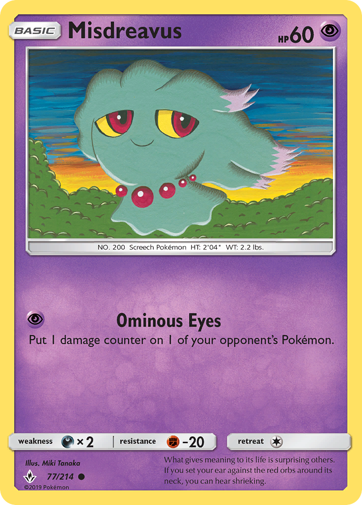 Misdreavus - Pokémon TCG Card