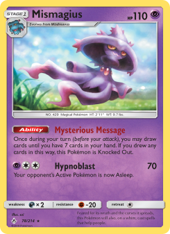 Mismagius - pokemon TCG Card