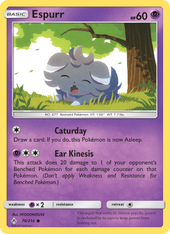 Espurr - pokemon TCG Card