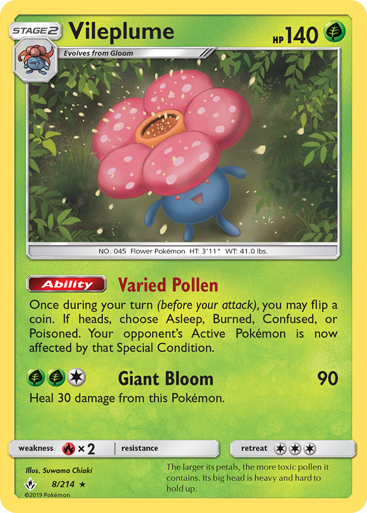 Vileplume - Pokémon TCG Card