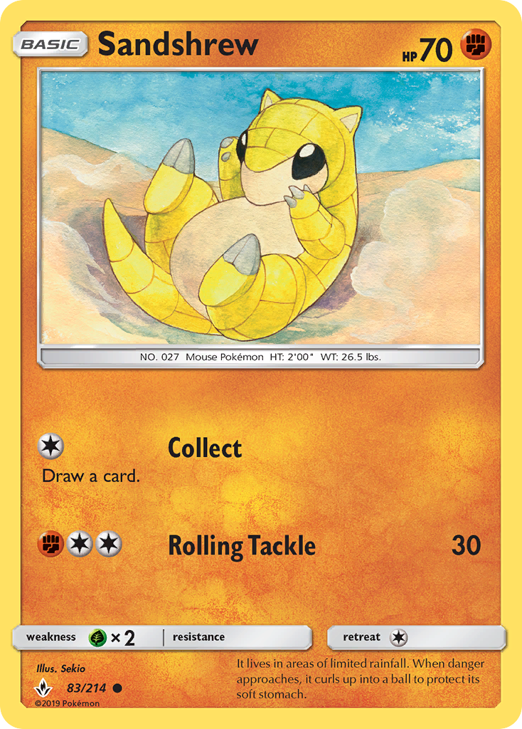 Sandshrew - Pokémon TCG Card