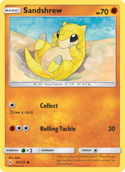 Sandshrew - pokemon TCG Card