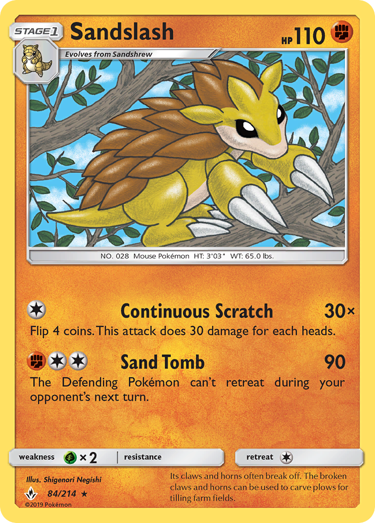Sandslash - Pokémon TCG Card