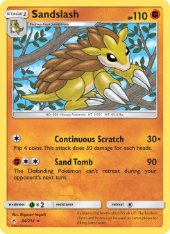 Sandslash - pokemon TCG Card