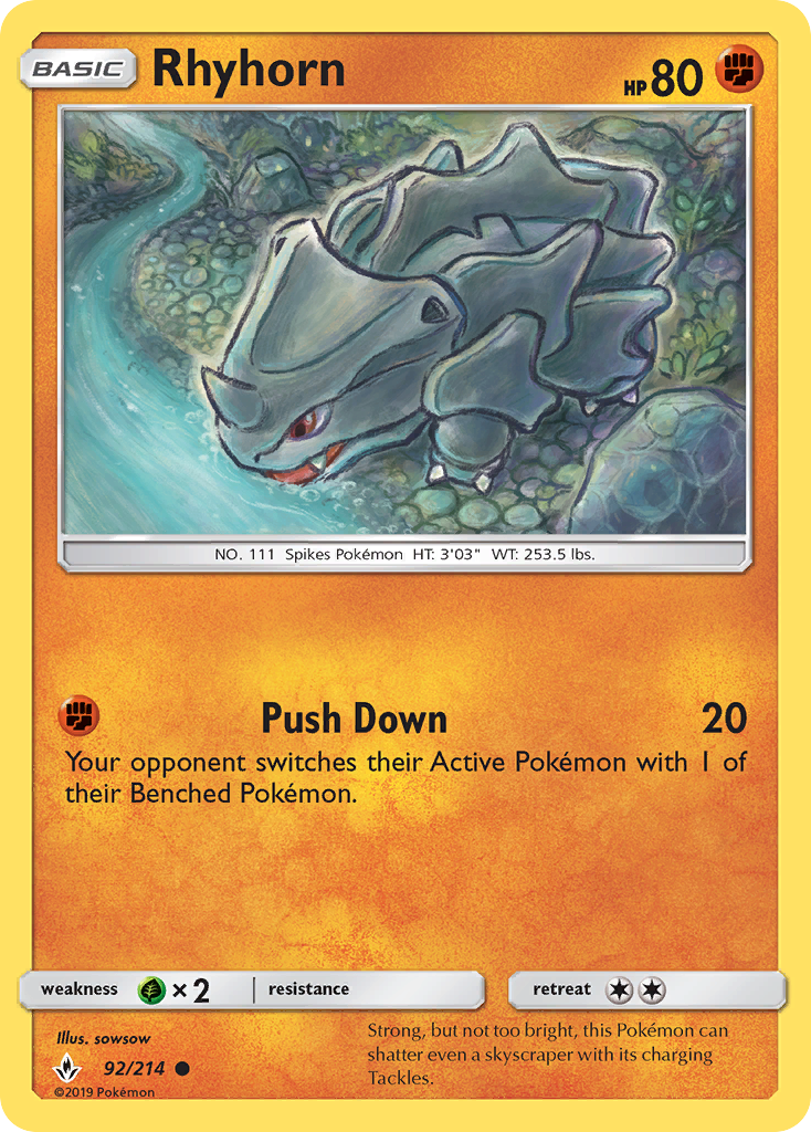 Rhyhorn - Pokémon TCG Card