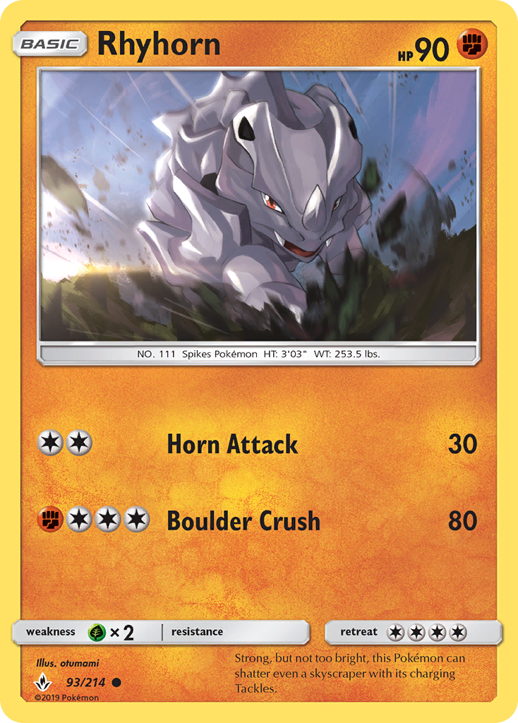 Rhyhorn - Pokémon TCG Card