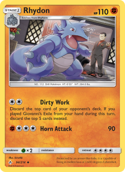 Rhydon - pokemon TCG Card