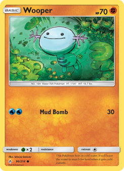Wooper - pokemon TCG Card