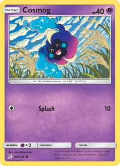 Cosmog - pokemon TCG Card