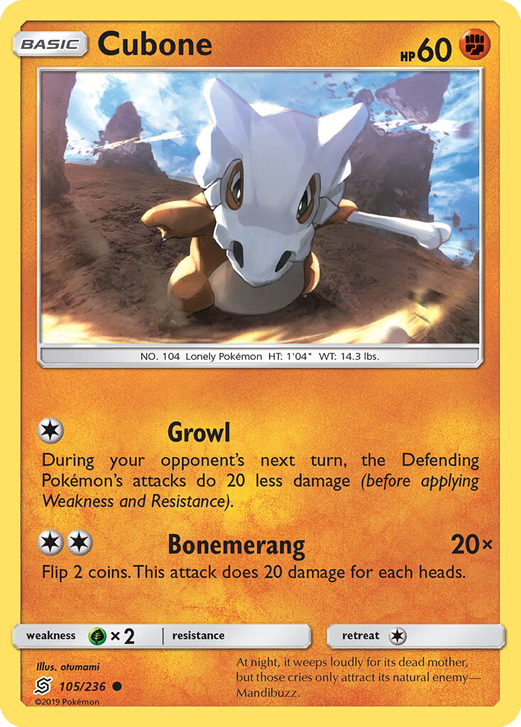 Cubone - Pokémon TCG Card