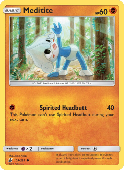 Meditite - pokemon TCG Card