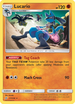 Lucario - pokemon TCG Card