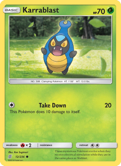 Karrablast - pokemon TCG Card