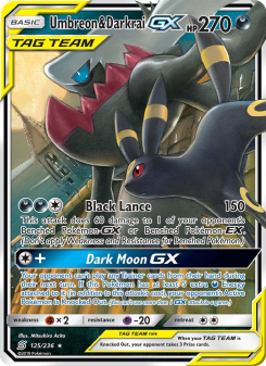 Umbreon & Darkrai GX - pokemon TCG Card
