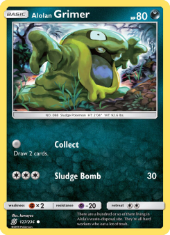 Alolan Grimer - pokemon TCG Card