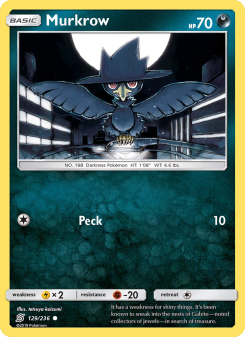 Murkrow - pokemon TCG Card