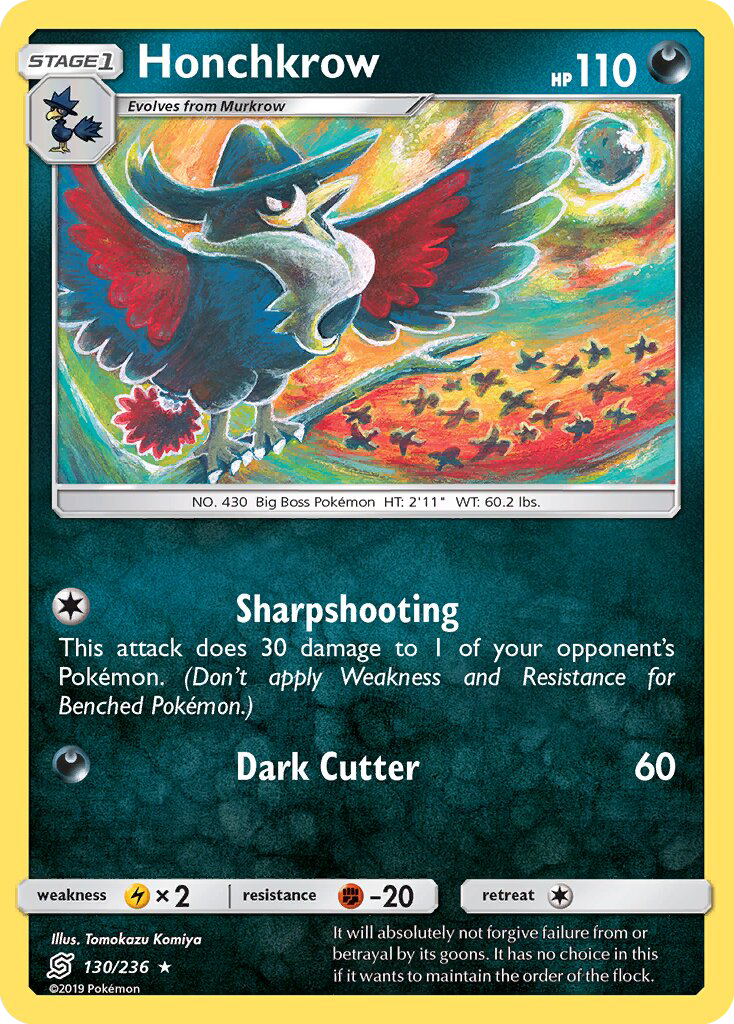 Honchkrow - Pokémon TCG Card
