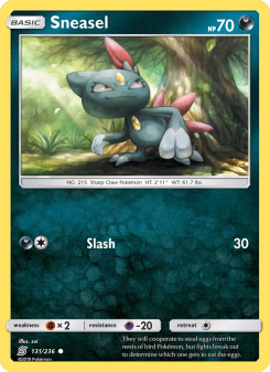 Sneasel - pokemon TCG Card