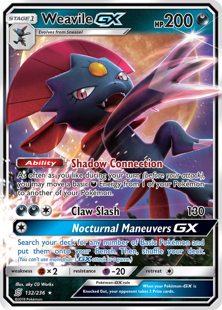 Weavile GX - Pokémon TCG Card