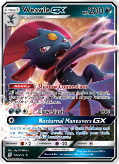 Weavile GX - pokemon TCG Card