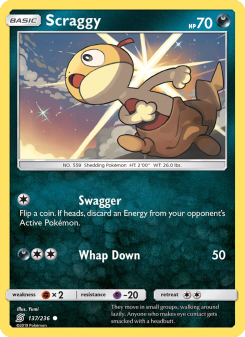Scraggy - pokemon TCG Card