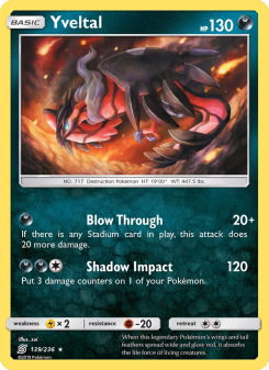 Yveltal - pokemon TCG Card