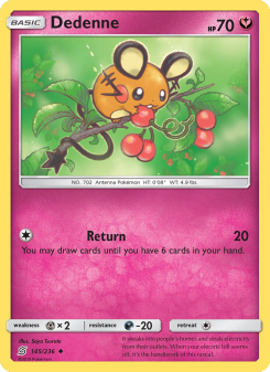Dedenne - pokemon TCG Card