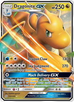 Dragonite GX - pokemon TCG Card