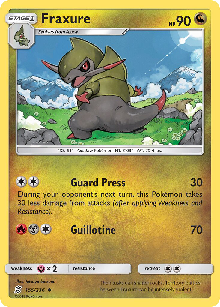Fraxure - Pokémon TCG Card