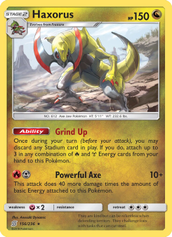 Haxorus - pokemon TCG Card