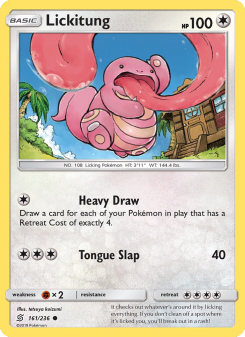 Lickitung - pokemon TCG Card