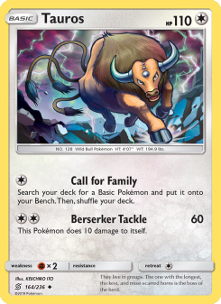 Tauros - pokemon TCG Card