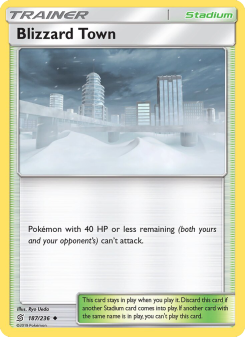 Blizzard Town - pokemon TCG Card
