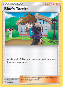 Blue’s Tactics - pokemon TCG Card